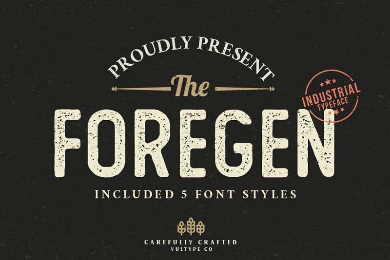 The-Foregen-Vintage-Stamp-Font