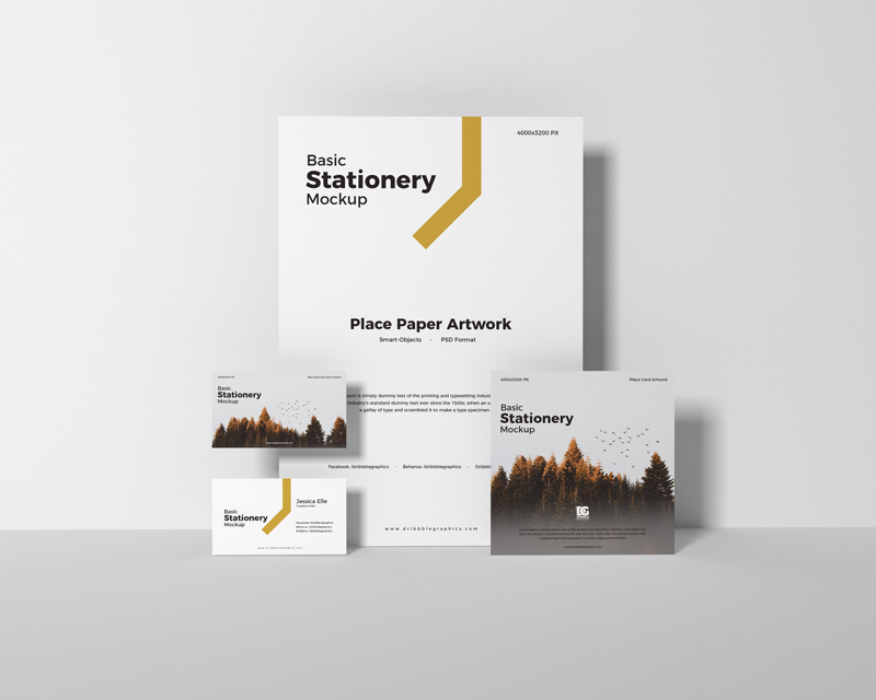 Free-Basic-Stationery-Mockup-Design