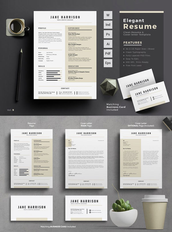 CV-Resume-Template-For-Web-And-Graphic-Designer