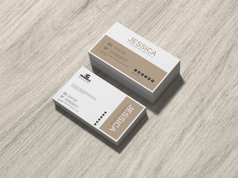 Free-Brand-Business-Card-Mockup-on-Wood