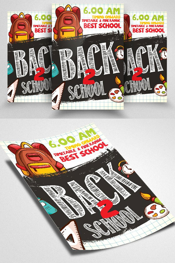 Flyer-Template-For-Back-To-School