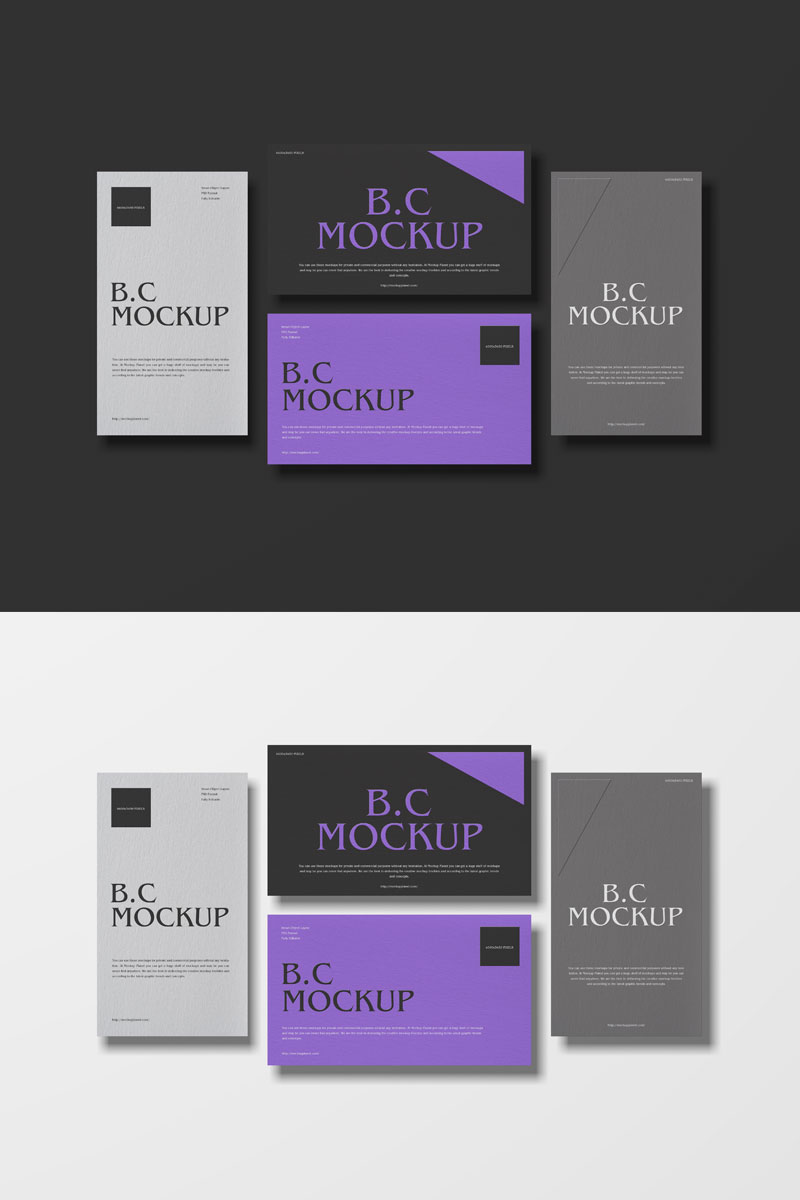 Free-Brand-Multiple-Business-Cards-Mockup-PSD