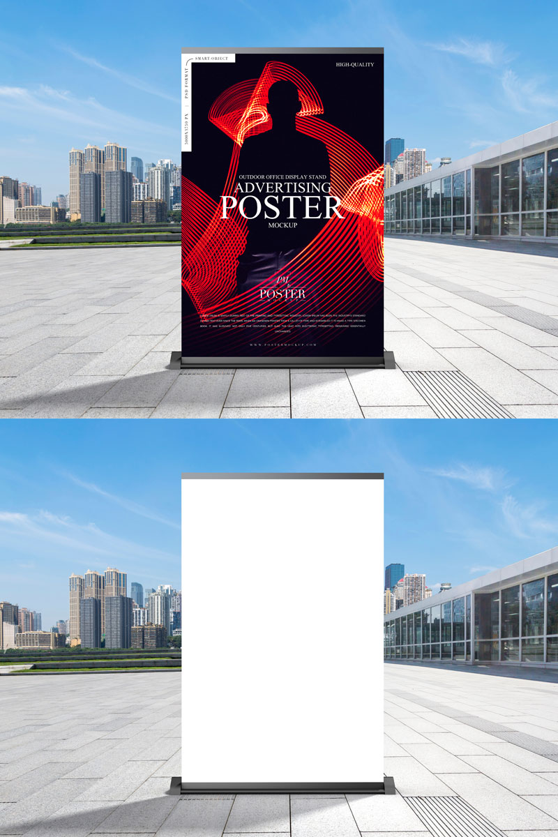 Free-Outdoor-Business-Advertisement-Poster-Mockup