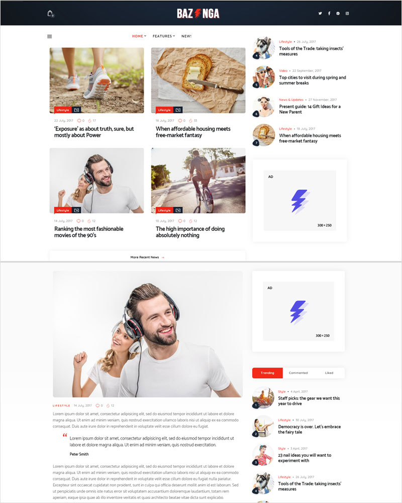 Bazinga-Modern-Magazine-Blog-WordPress-Theme-2020