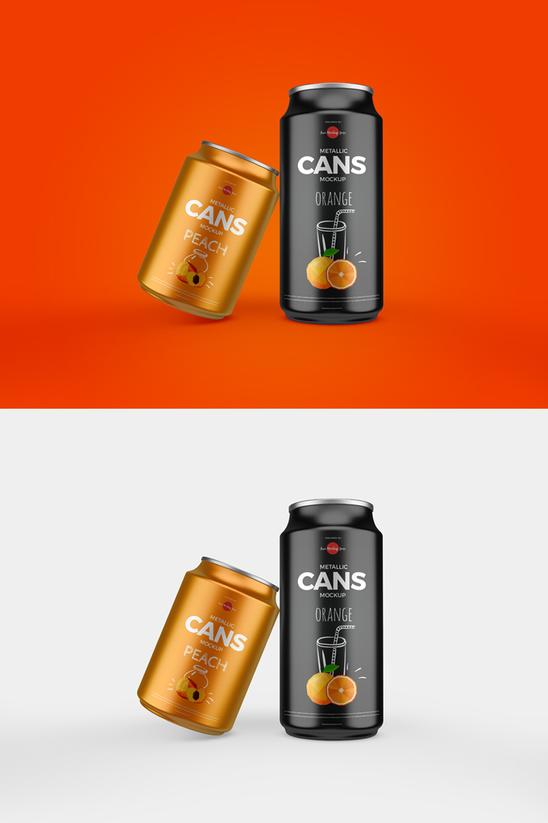 Free-Packaging-Drinks-Cans-Mockup