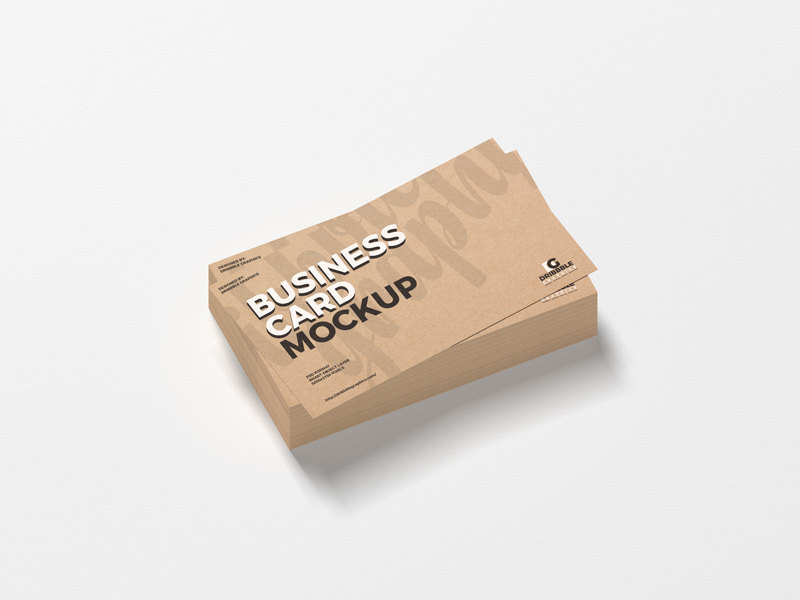 Free-Stack-of-Kraft-Business-Cards-Mockup-PSD