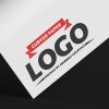 Free-Curved-Paper-Logo-Mockup-300