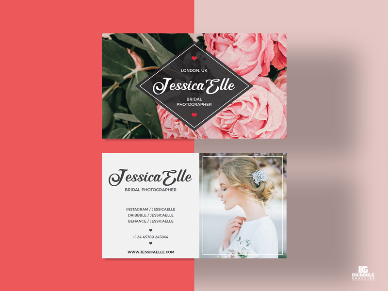 Free-Bridal-Photography-Business-Card-Template