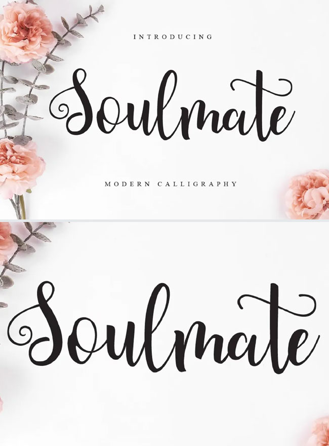 Soulmate-Modern-Calligraphy-Script