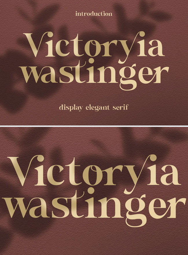 Victoryia-Wastinger-Display-Elegant-Serif