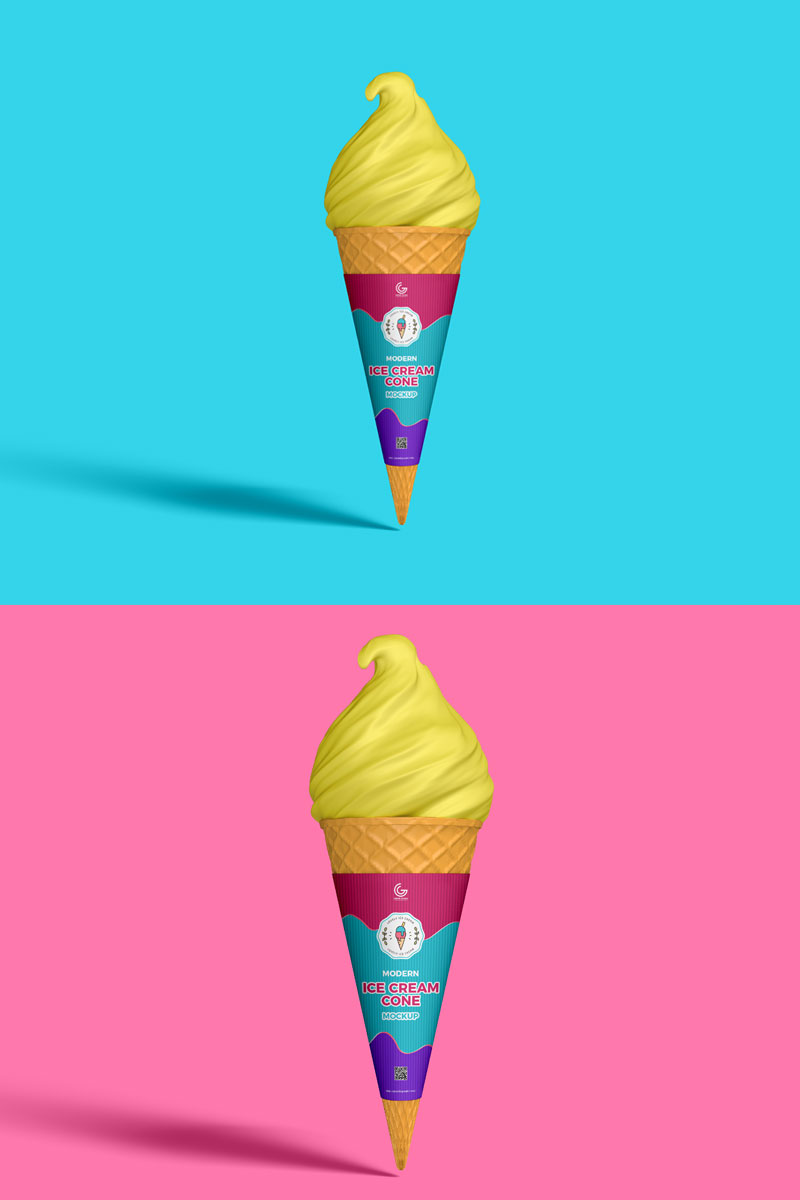 Free-Brand-Ice-Cream-Cone-Mockup-PSD