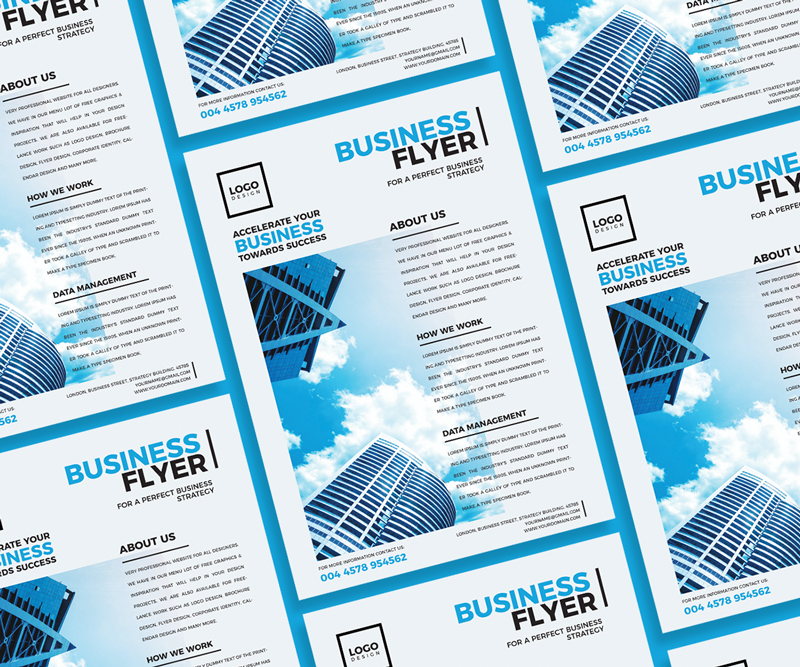 Free Modern Business Flyer Design Of Dribbble Graphics