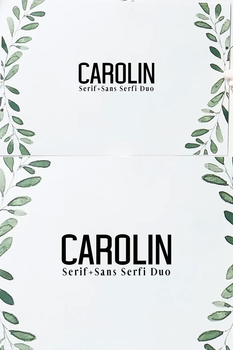 Carolin-Serif-Font