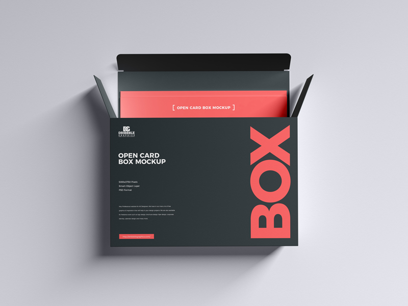 Free-Open-Card-Box-Mockup