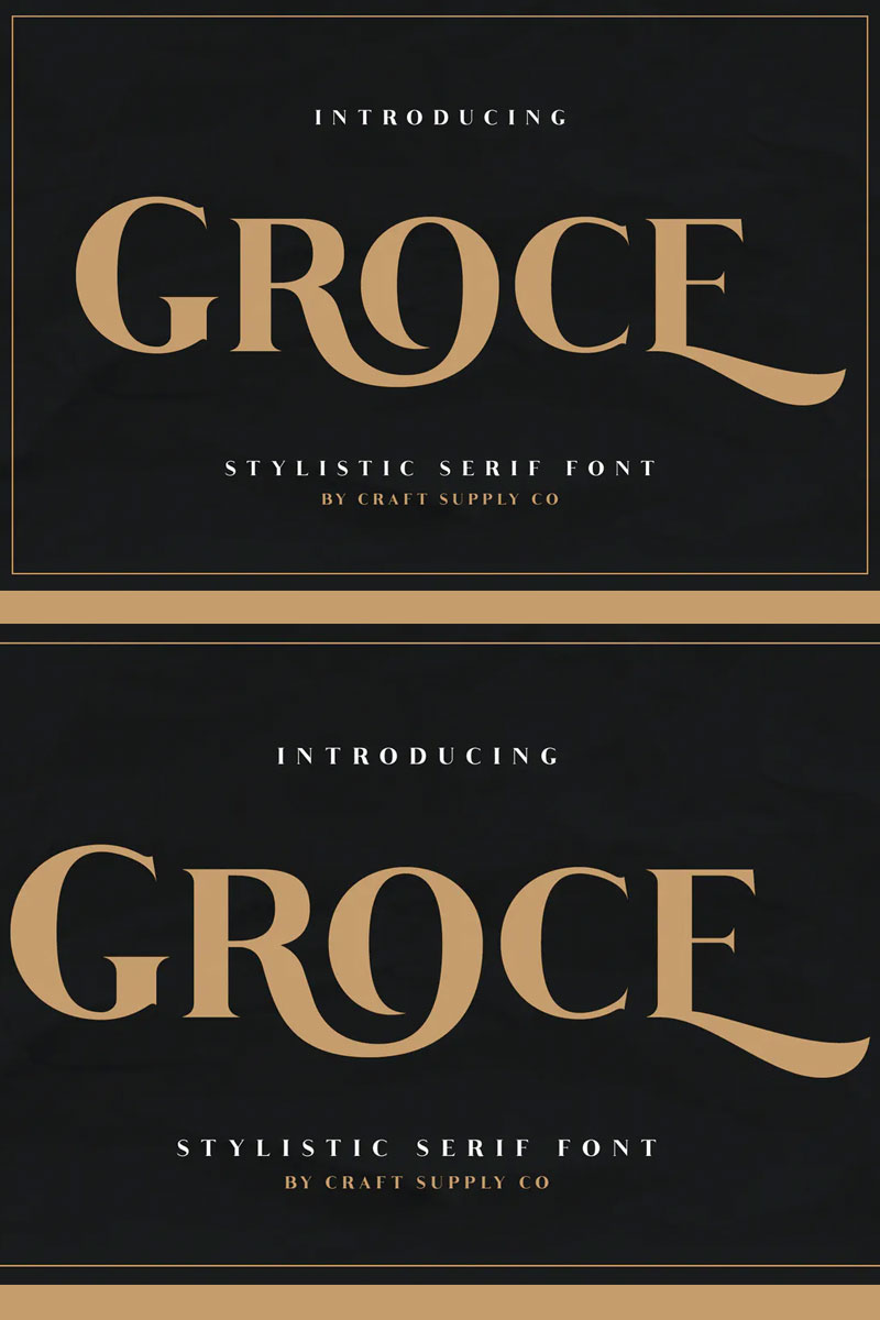 Groce-Stylistic-Serif-Font
