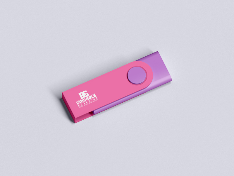 Free-Branding-Usb-Flash-Drive-Mockup