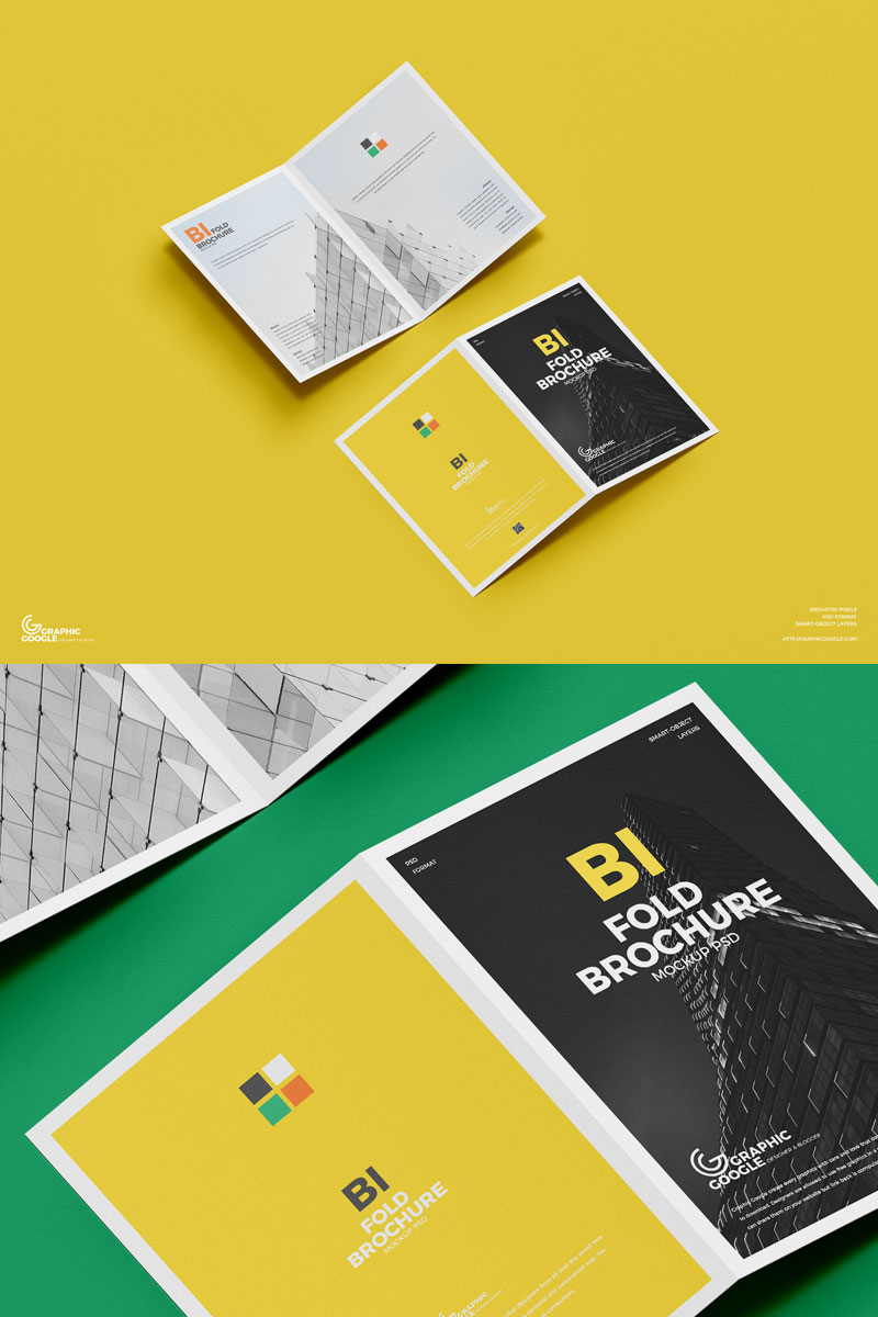 Free-PSD-Branding-A4-Bi-Fold-Brochure-Mockup