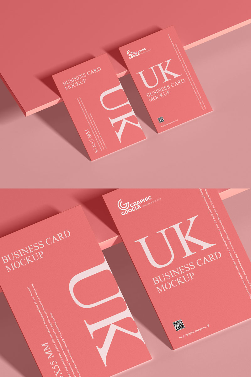 Free-Elegant-UK-Size-Business-Card-Mockup