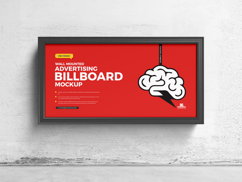Free-Wall-Mounted-Advertising-Billboard-Mockup