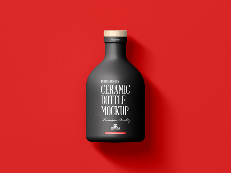 Free-Ceramic-Bottle-with-Wooden-Cap-Mockup