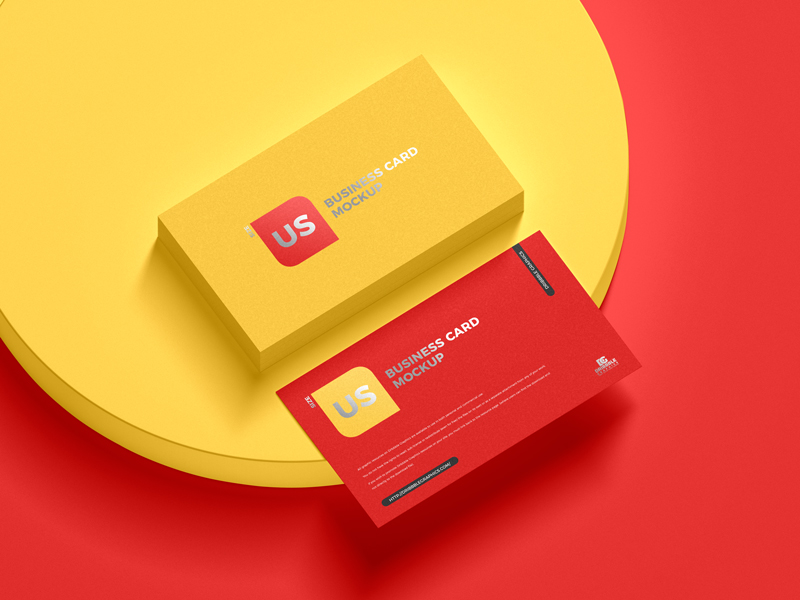 Free-US-Size-Business-Card-Mockup