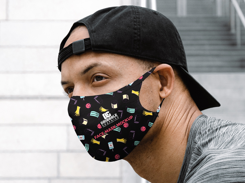 Free-Man-Wearing-Face-Mask-Mockup