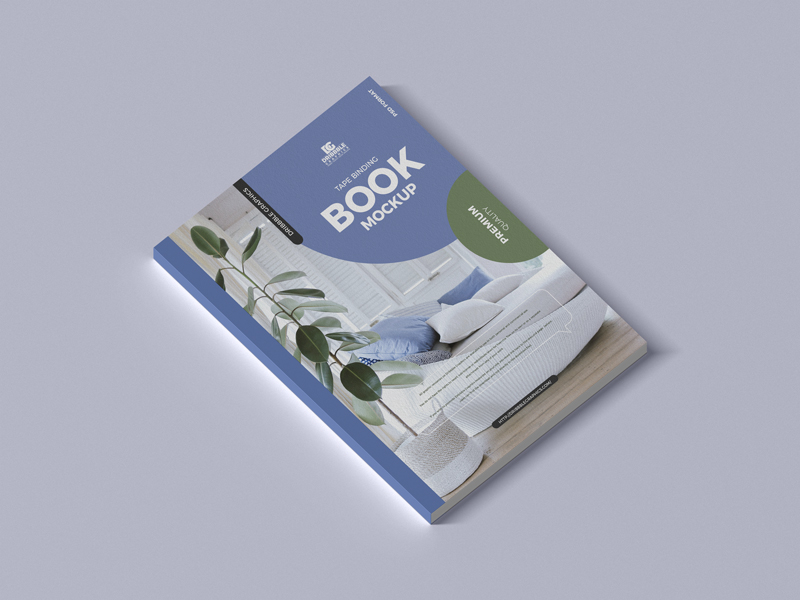 Free-Tape-Binding-Book-Mockup