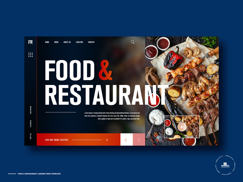 Free-Food-&-Restaurant-Landing-Page-Design-Template