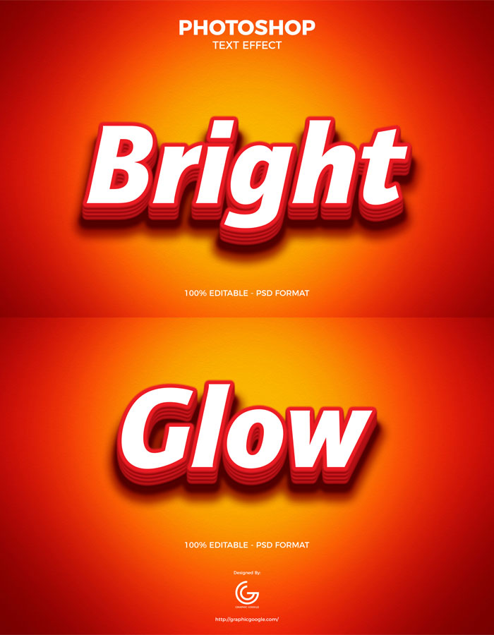 Free-Premium-Bright-Photoshop-Text-Effect