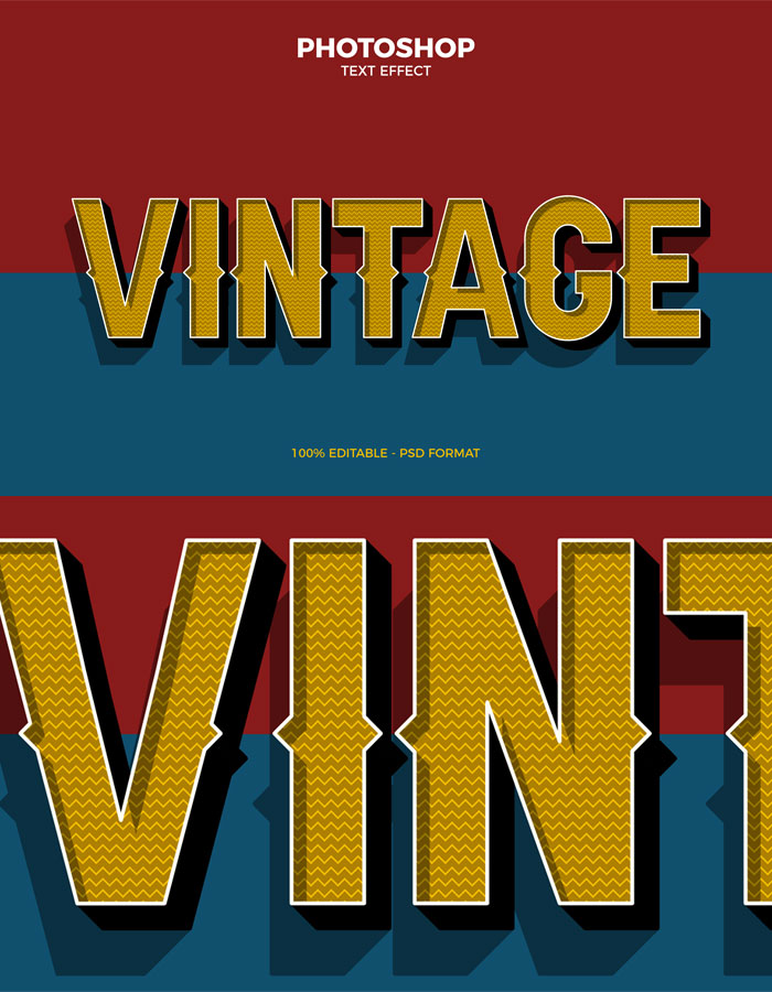 Free-Premium-Vintage-Photoshop-Text-Effect