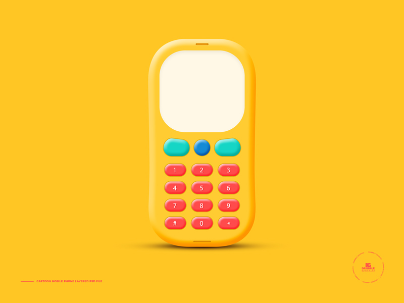 Free-Cartoon-Mobile-Phone-Layered-PSD-File-600