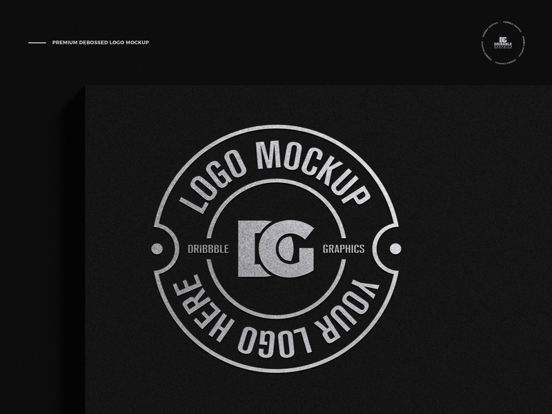 Free-Premium-Debossed-Logo-Mockup