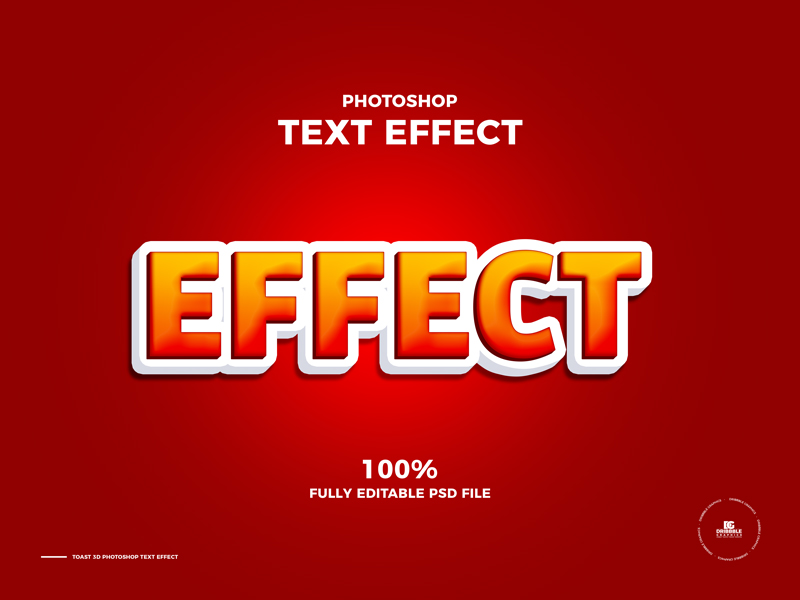 Free-Toast-Editable-3D-Photoshop-Text-Effect-600