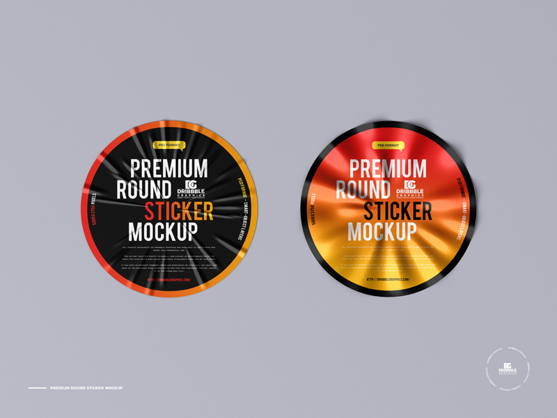 Free-Premium-Round-Sticker-Mockup