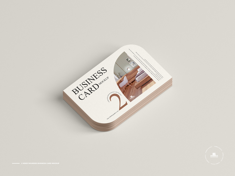 Free-2-Sided-Rounded-Business-Card-Mockup