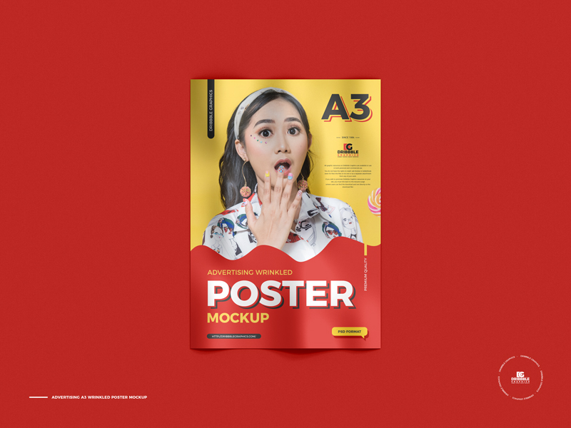 A3 Paper Grid Brand Poster Mockup Free by Poster Mockup on Dribbble