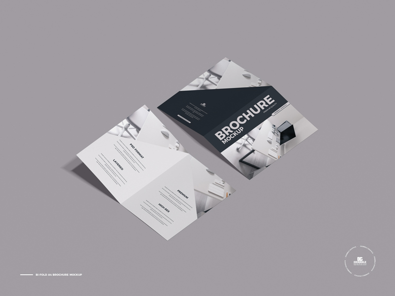 Free-Bi-Fold-A4-Brochure-Mockup