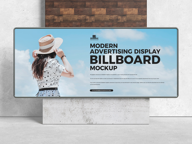 Free-Modern-Advertising-Display-Billboard-Mockup-600