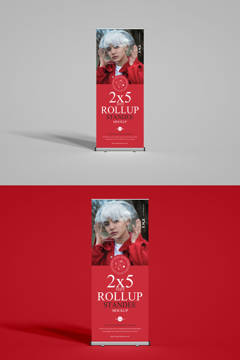 Free-Rollup-Standee-Banner-Mockup