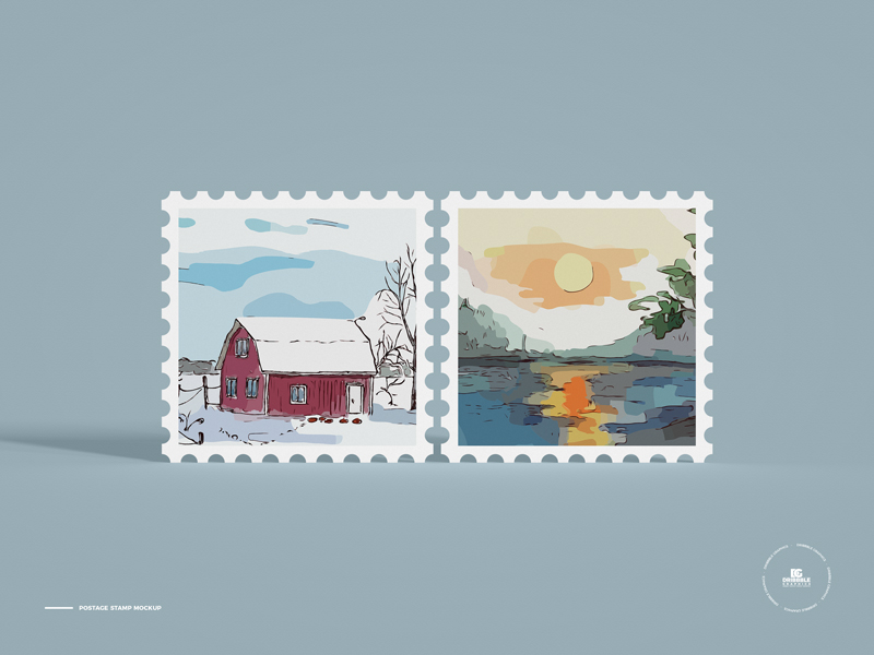 Free-Postage-Stamp-Mockup