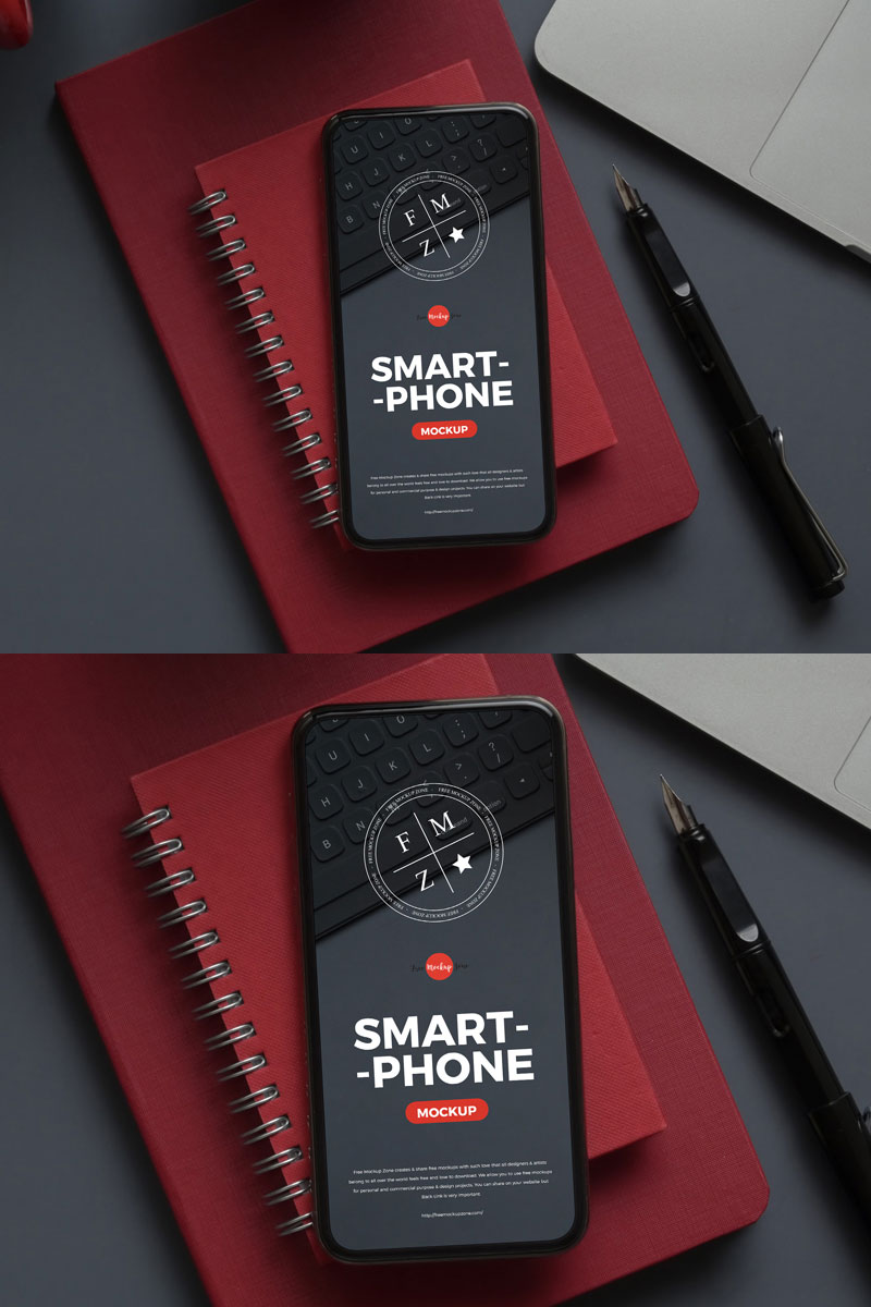 Free-Top-View-Smartphone-Mockup-PSD