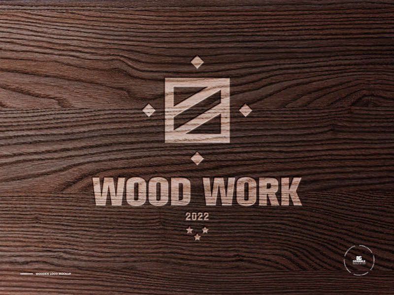 Free-Wooden-Logo-Mockup
