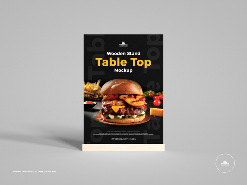 Free-Wooden-Stand-Table-Top-Mockup