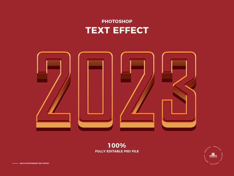 Free-2023-3D-Photoshop-Text-Effect