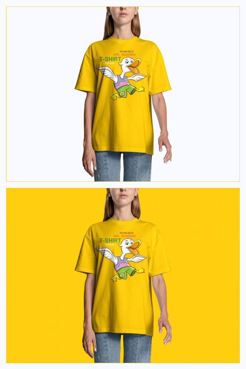 Free-Girl-Wearing-T-Shirt-Mockup