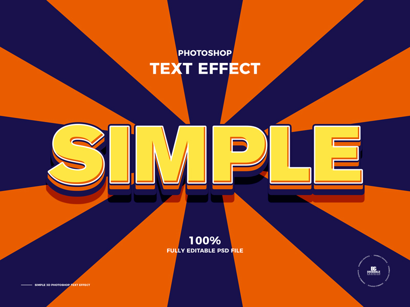 Free-Simple-3D-Photoshop-Text-Effect-600