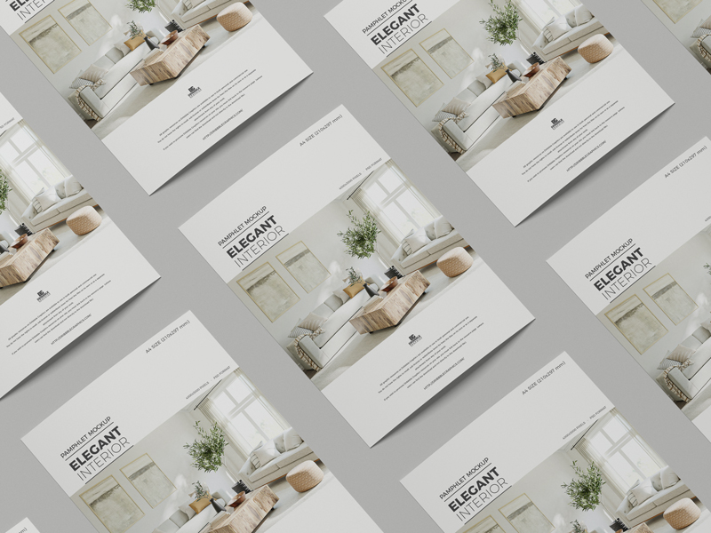 Free-Premium-Branding-A4-Pamphlet-Mockup