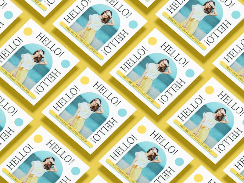 Free-Premium-Grid-Square-Flyer-Mockup