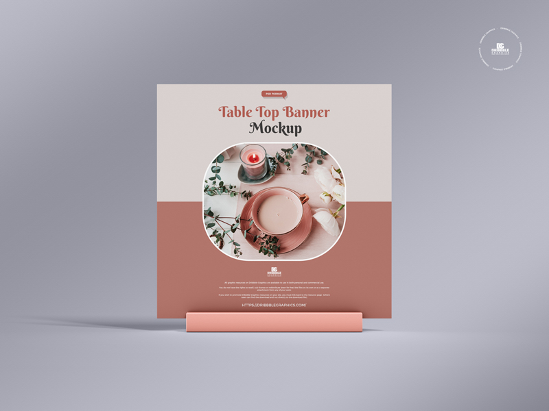 Free-Square-Table-Top-Banner-Mockup