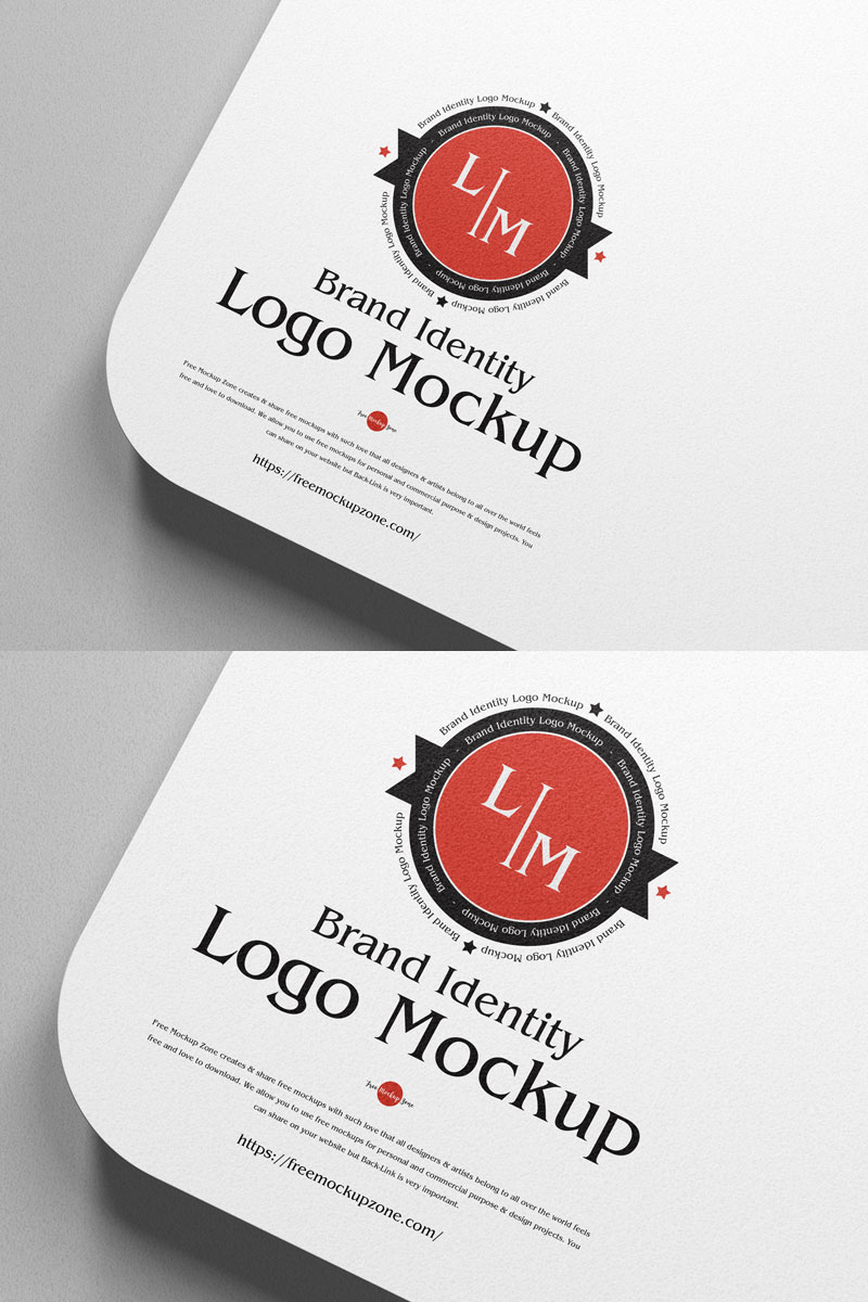 Free-Textured-Logo-Mockup